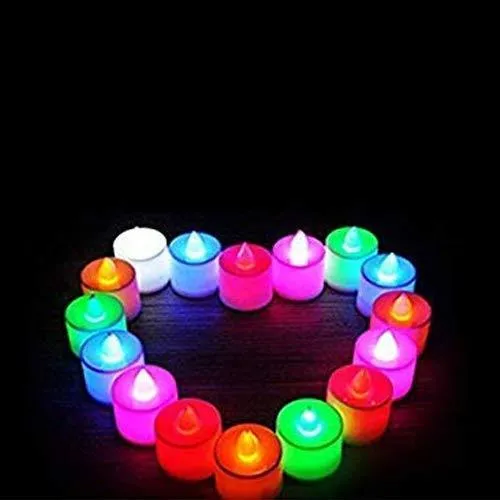 241 Festival Decorative - LED Tealight Candles (Multi, 24 Pcs)