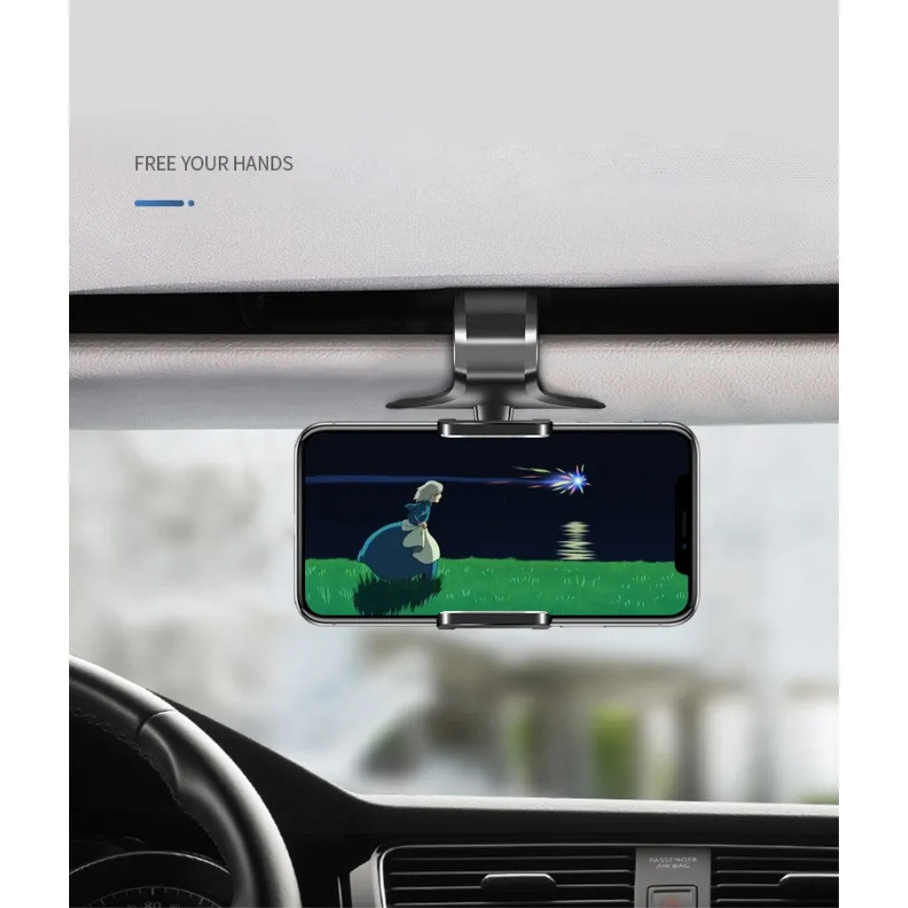 3 in 1 Car GPS Smartphone Holder: Dashboard / Visor Clamp   AC Grid Clip for Asus ZenFone AR LTE-A NA ZS571KL - Black