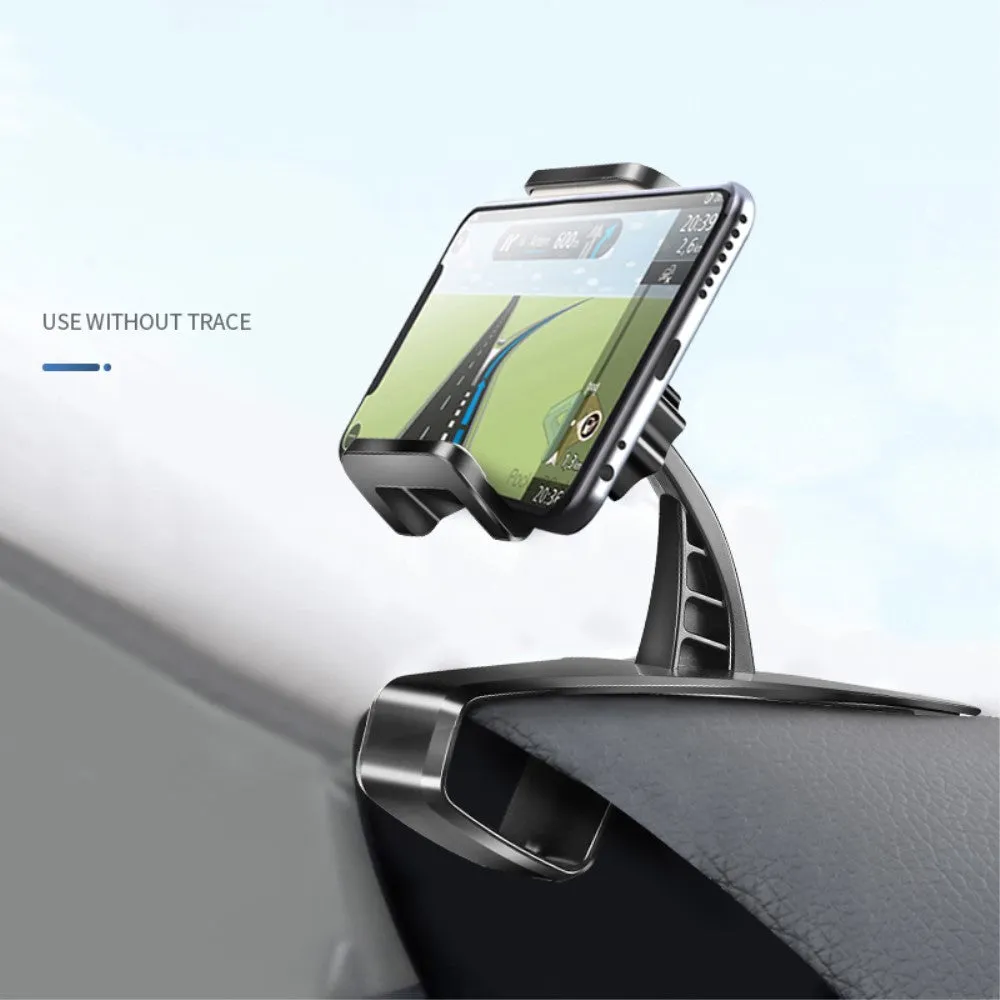 3 in 1 Car GPS Smartphone Holder: Dashboard / Visor Clamp   AC Grid Clip for Asus ZenFone AR LTE-A NA ZS571KL - Black