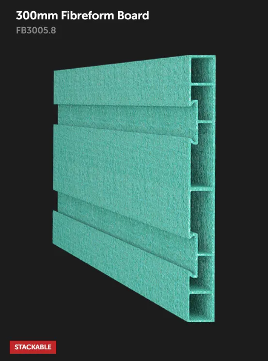 300mm Fibre-Form Con-Form Board 5.8m