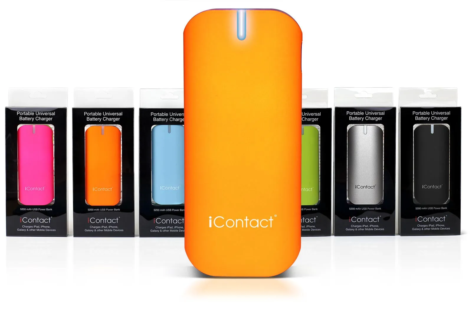 5200mAh Power Bank - Orange & Purple