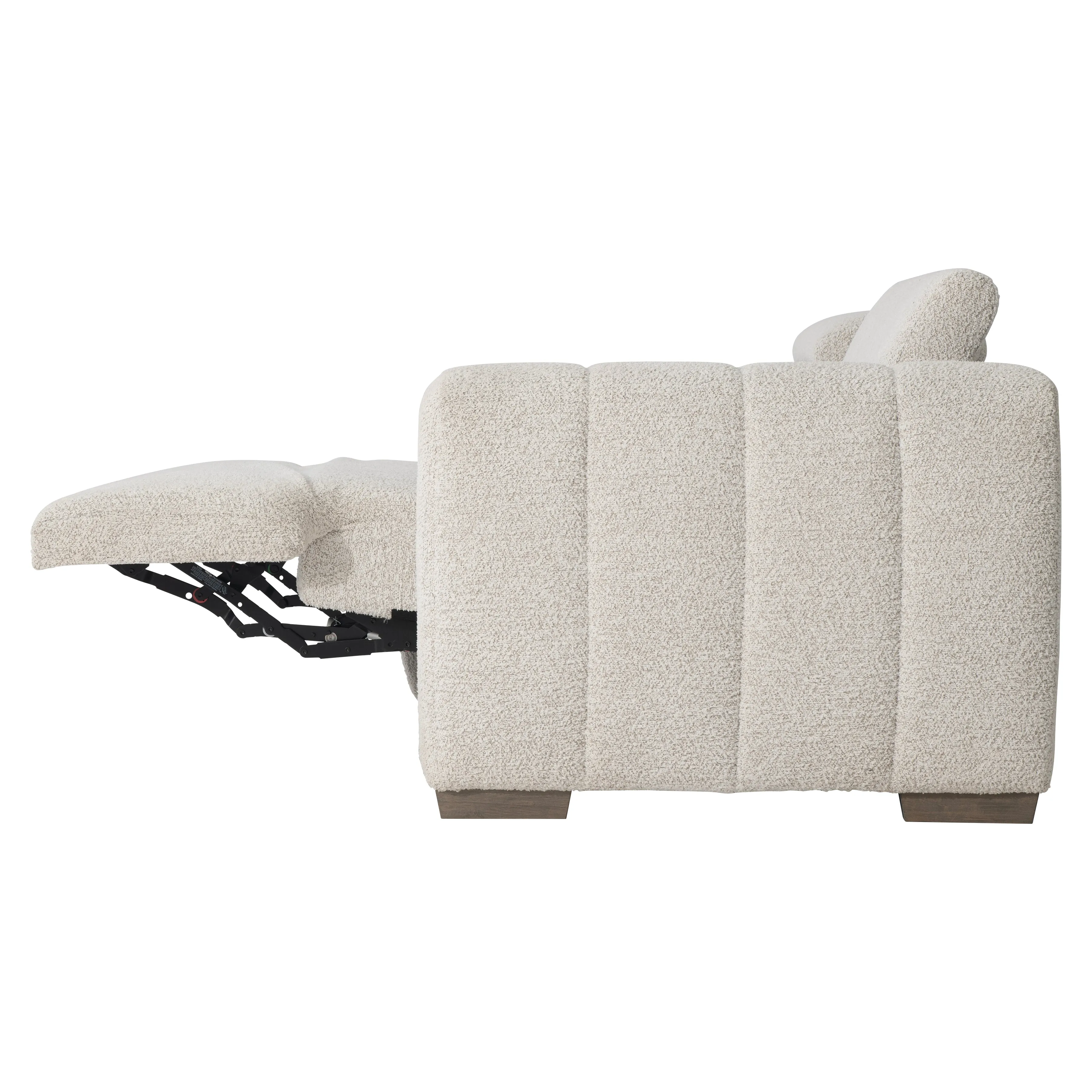 Aldo Fabric Left Arm Power Motion Loveseat
