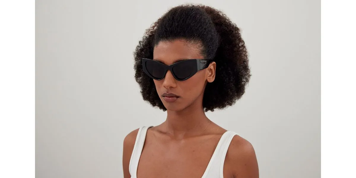 Balenciaga BB0300S 001 LED Frame - As Seen On Eva Herzigova