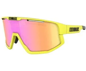 Bliz Fusion Sport Sunglasses (Brown w Purple/Matt Yellow)