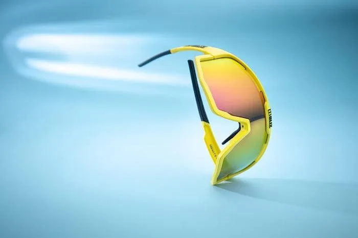 Bliz Fusion Sport Sunglasses (Brown w Purple/Matt Yellow)
