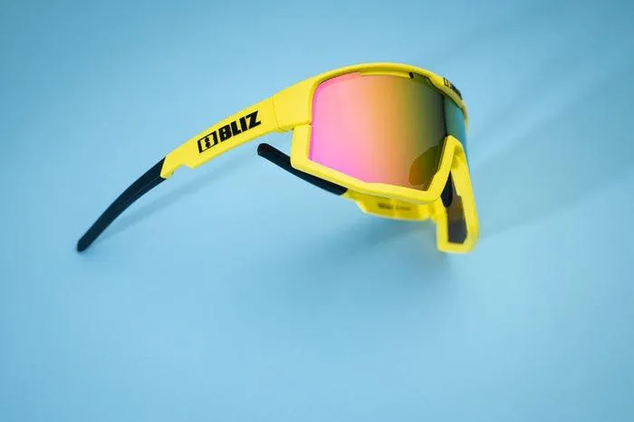 Bliz Fusion Sport Sunglasses (Brown w Purple/Matt Yellow)