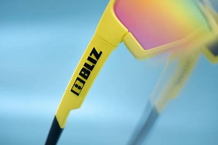 Bliz Fusion Sport Sunglasses (Brown w Purple/Matt Yellow)