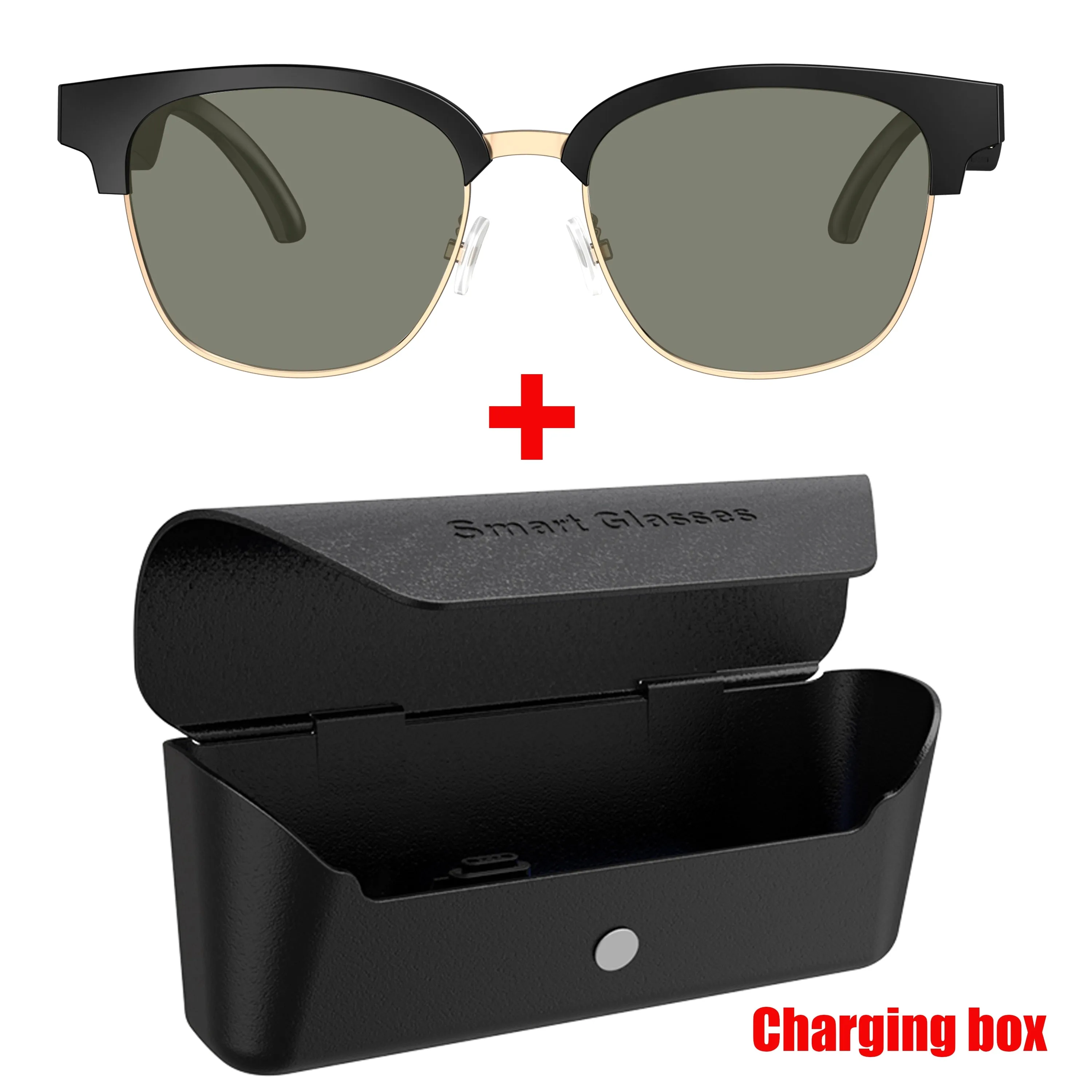 Bluetooth Smart Glasses with Headphones