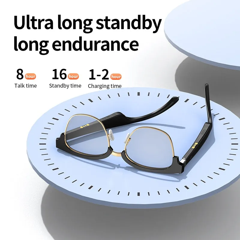 Bluetooth Smart Glasses with Headphones