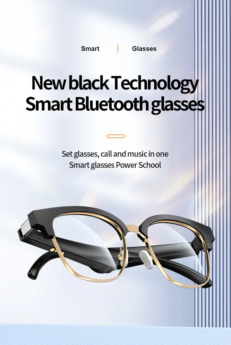 Bluetooth Smart Glasses with Headphones