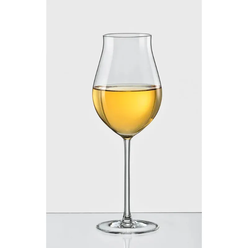Bohemia Attimo Stemmed Glass Clear Lead Free Crystal Drinkware | Set of 6 | 2 x 8 inches | 250ml
