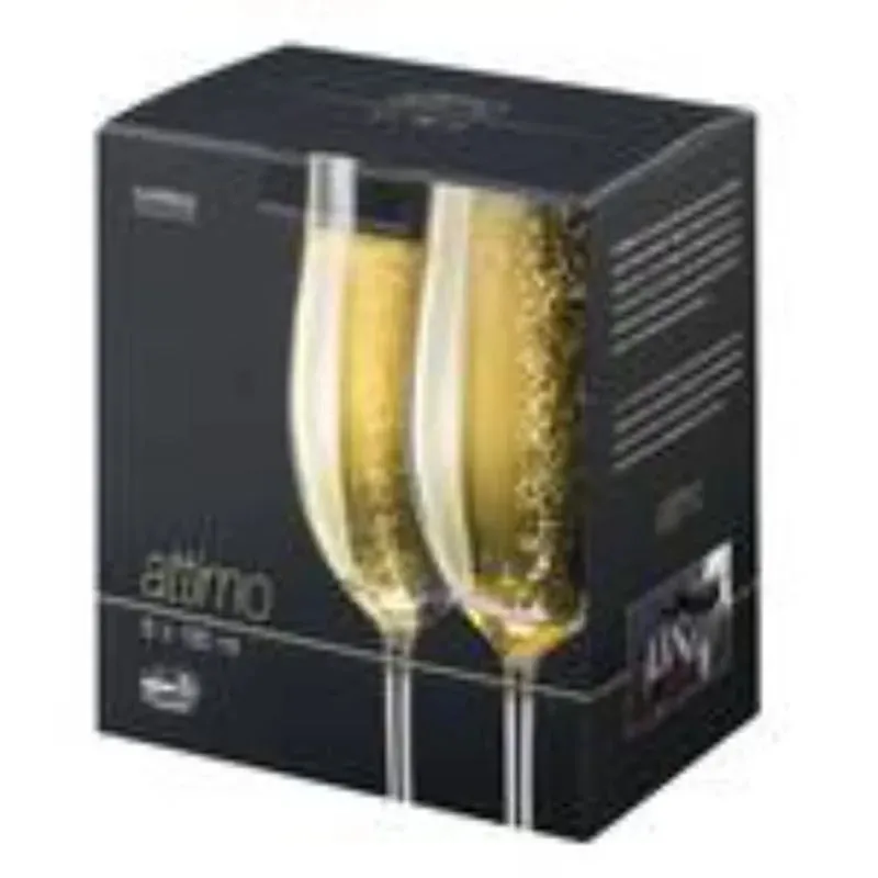 Bohemia Attimo Stemmed Glass Clear Lead Free Crystal Drinkware | Set of 6 | 2 x 8 inches | 250ml