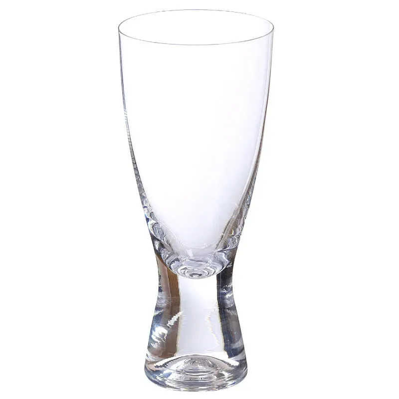 Bohemia Samba Beer Glass Clear Lead Free Crystal Beverageware | Set of 6 | 3 x 7 inches | 350ml