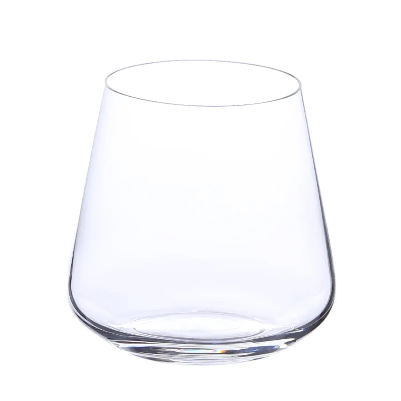 Bohemia Sandra Whiskey Glass Clear Lead Free Crystal Glassware | Set of 6 | 3 x 4 inches | 290ml