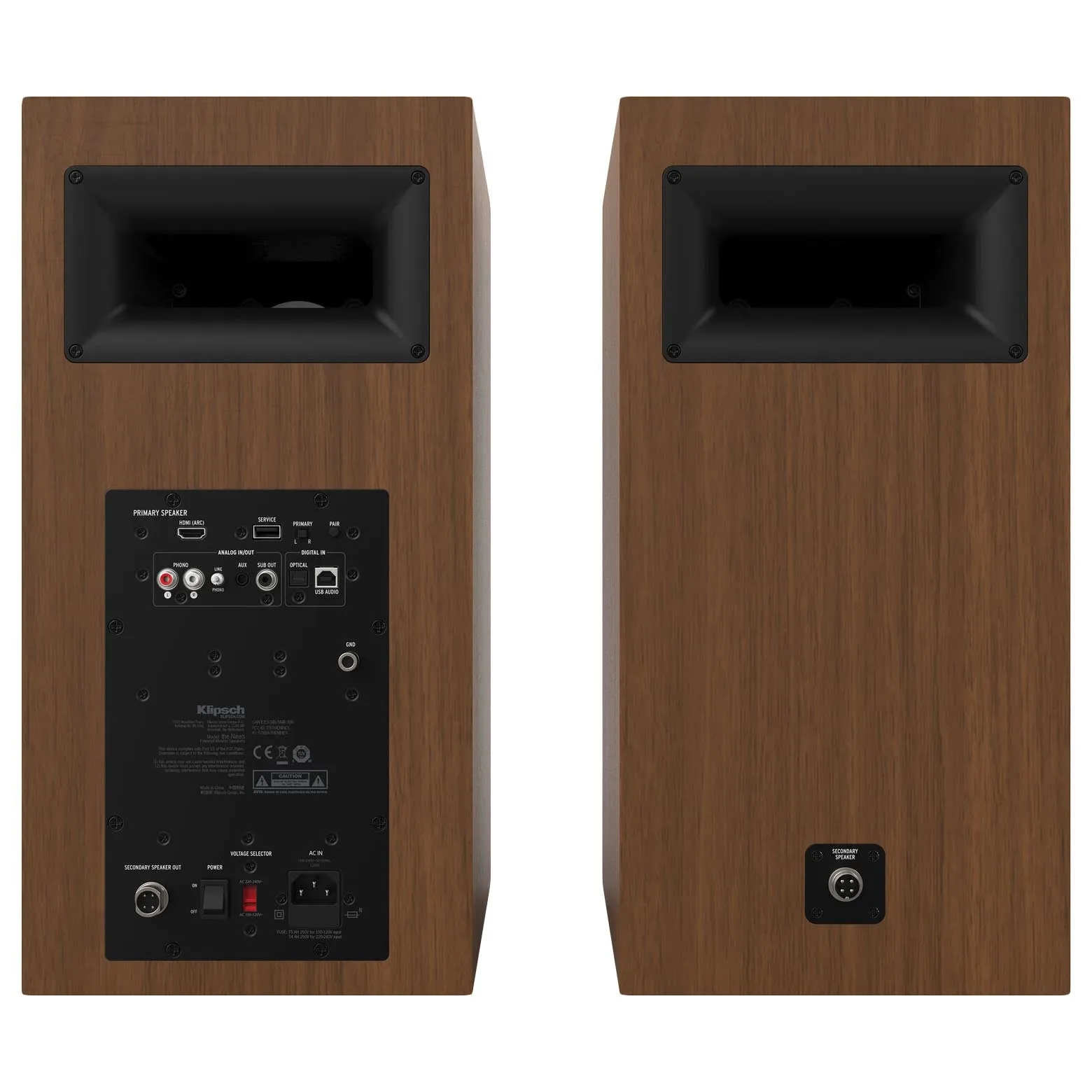 Bookshelf speakers Klipsch The Nines, 2 pcs, walnut