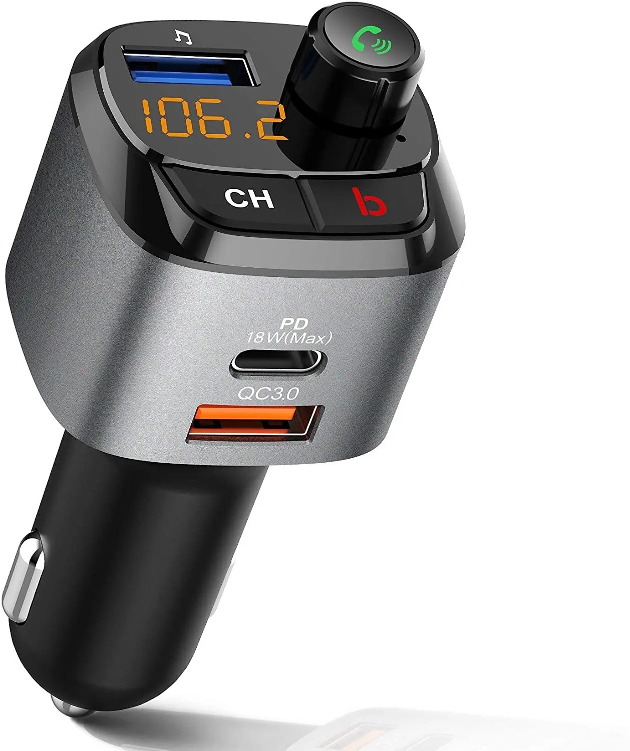 Bt 5.0 Fm Transmitter Car Mp3 Bluetooth Player Car Charger Audio