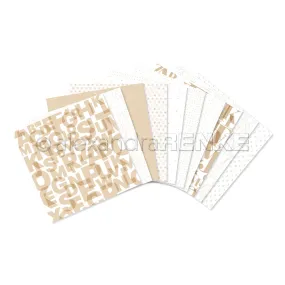 Bundle Designpapiere 'Buchstaben und Zahlen'
