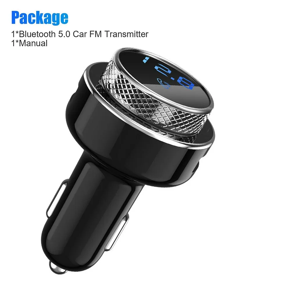 Car Bluetooth-compatible 5.0 Fm  Transmitter Lossless Usb Charger