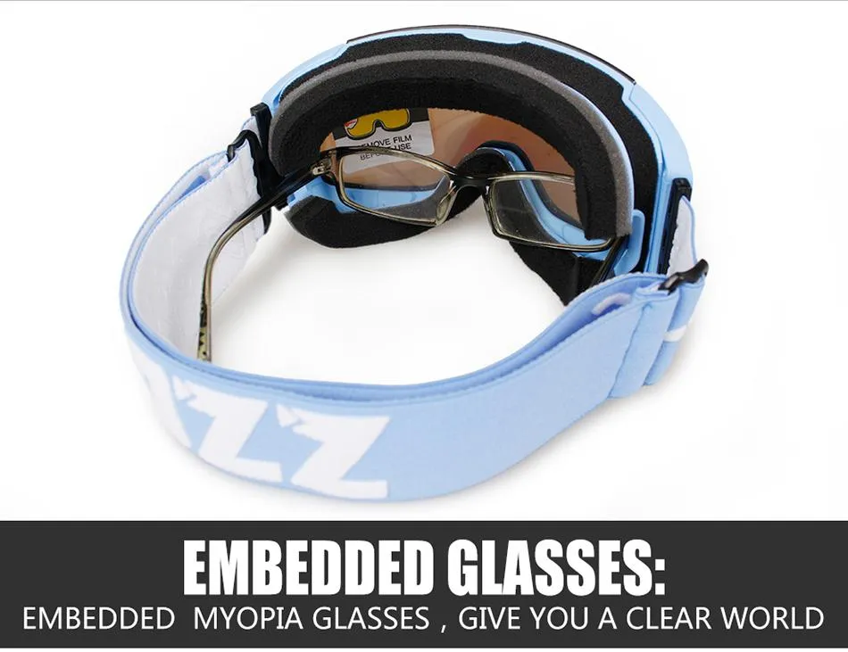 COPOZZ Ski Snowboard Magnetic Lens Goggles Interchangeable GOG-2181