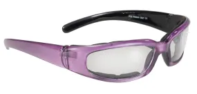 Daniel Smart Rally Wrap Padded Blk Frame/Purple Pearl/Clear Lens
