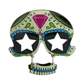 Day Of The Dead Glasses With Stars