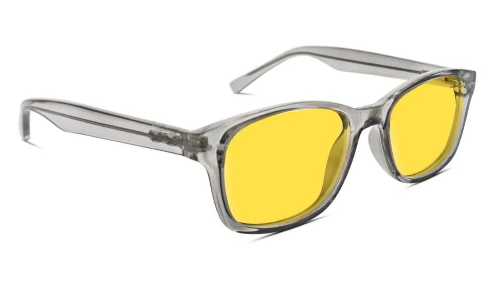 DayMax Wayfarer Glasses - Pearl Grey - Readers