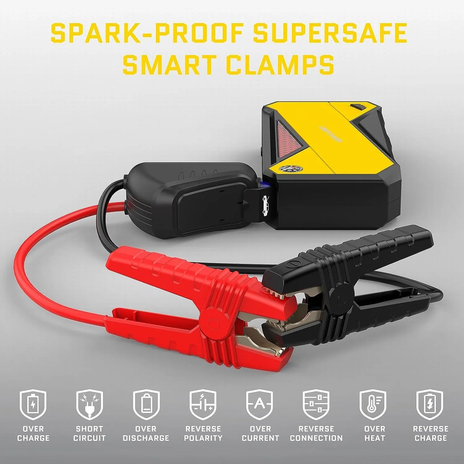 DBPOWER 800A 18000mAh Portable Car Jump Starter (up to 7.2L Gas,