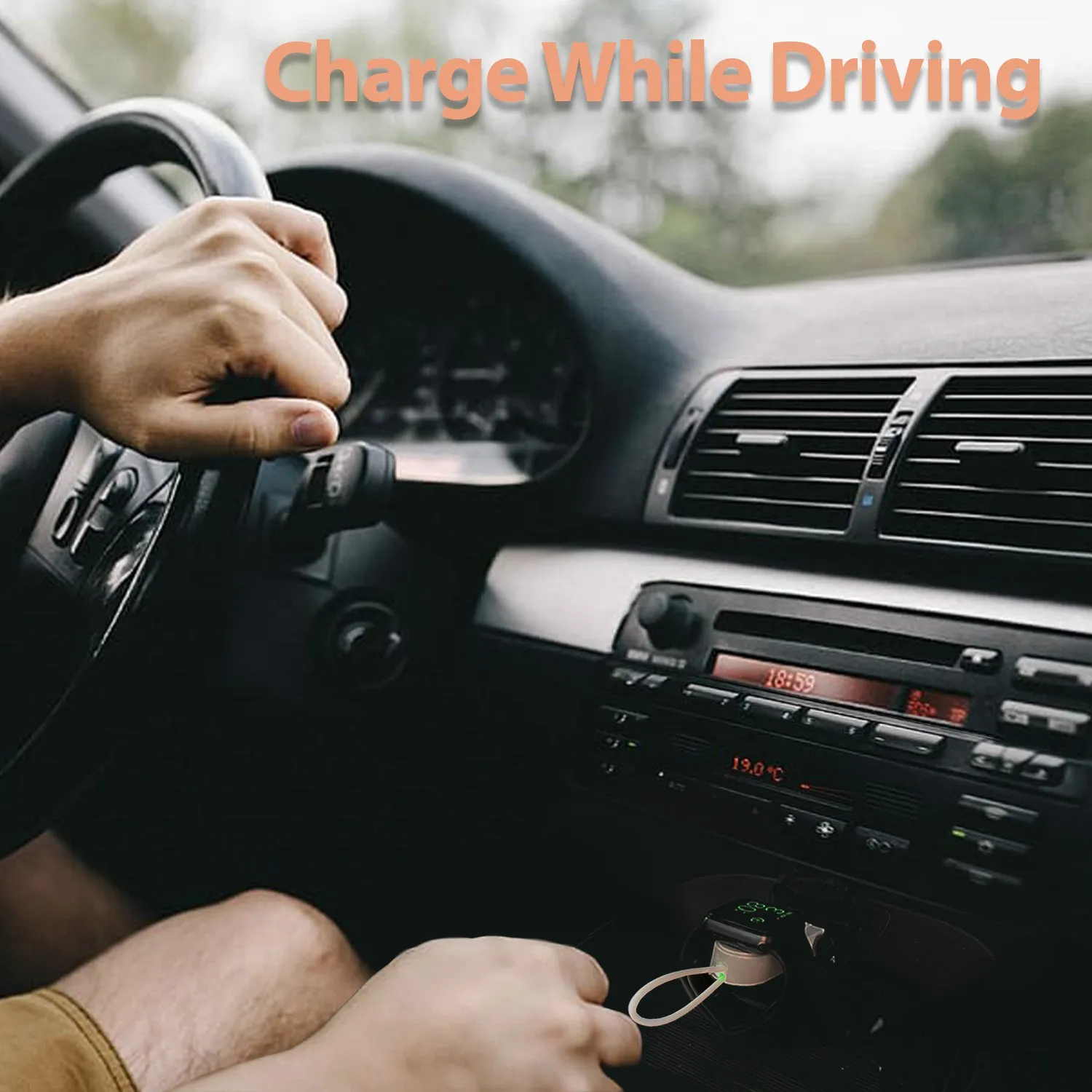 [Dome Charger] Apple Watch Portable 2 in 1 Charger Cable