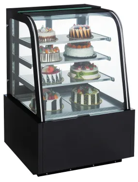 Dukers - DDM36R-CB, 36" Curved Glass Bakery Case