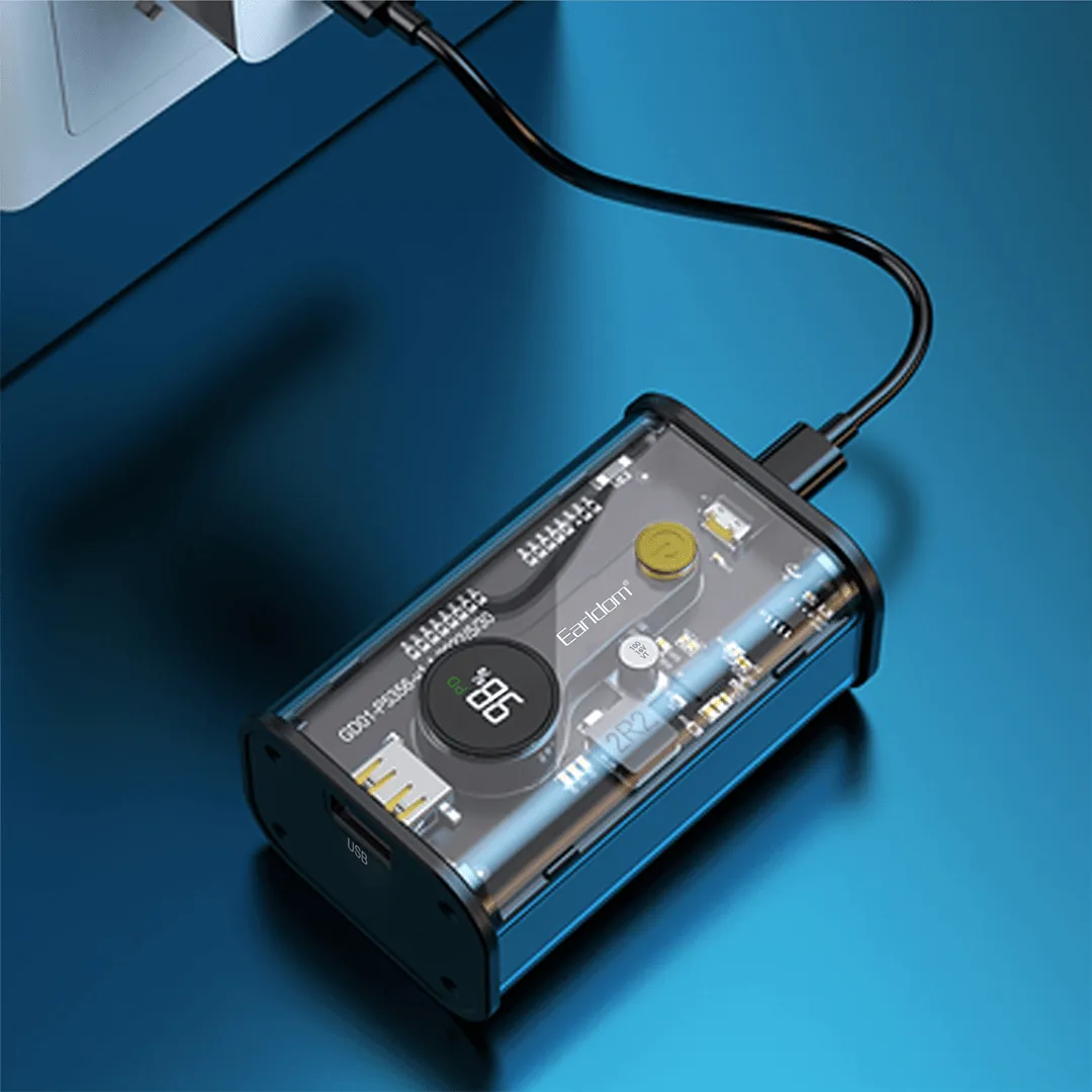 Earldom 22.5W Crystal Clear 10,000mAh Portable Powerbank