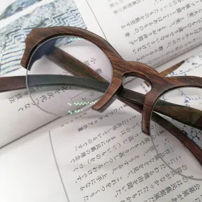 ebony THANKS semi-rimless