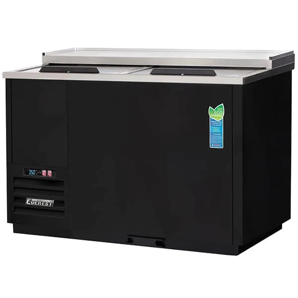 Everest EGC50 Glass and Plate chillers 2 Solid Lids 15 cu.ft.