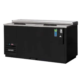 Everest - EGC65 Commercial 64" Solid Slide Lid Glass & Plate Chiller