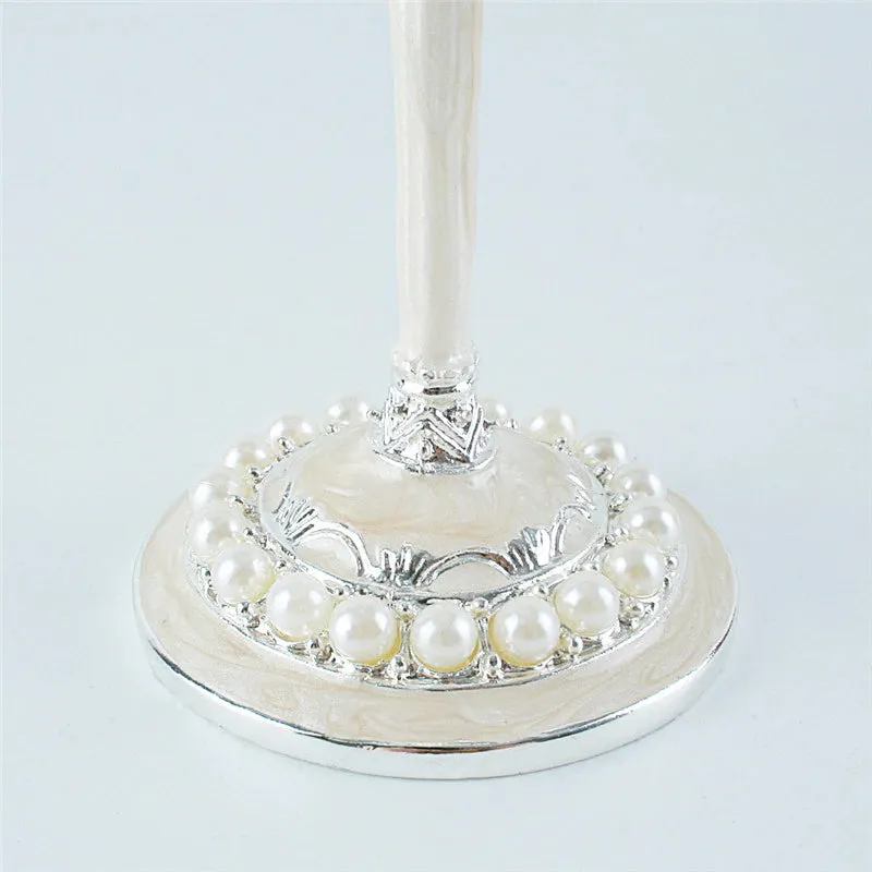 Exquisite Unique Custom Made  Swan Wedding Led Free Crystal Champagne Wine Glasses Set of Two