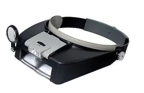 Eye Magnifing Head Loupe Lighted Glass Eyeloupe Jewelers Magnifier Glasses Lens
