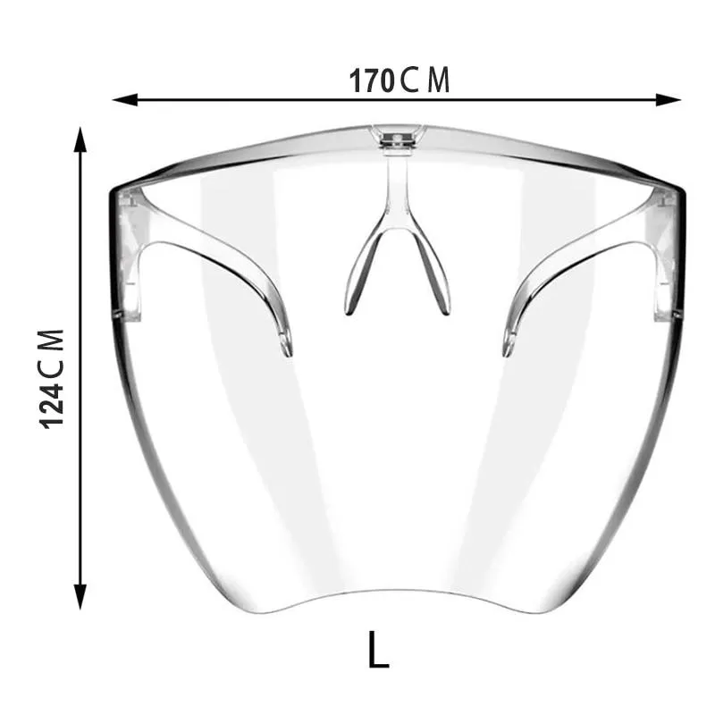 Face Shield - Transparent Glass Cover