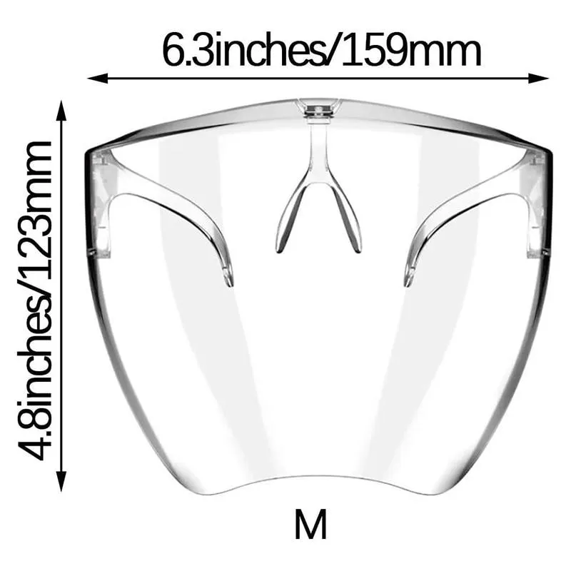 Face Shield - Transparent Glass Cover