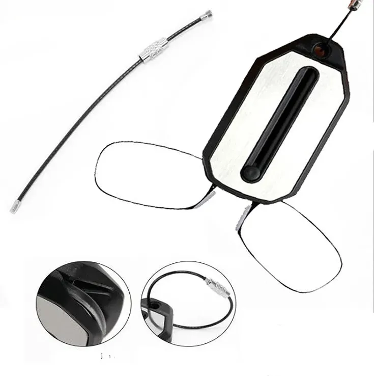 Folding Key Chain Men Women Portable Ultra-light Diopter Reading Glasses Legless Nose Clip Smart Magnifier Glasses Mini