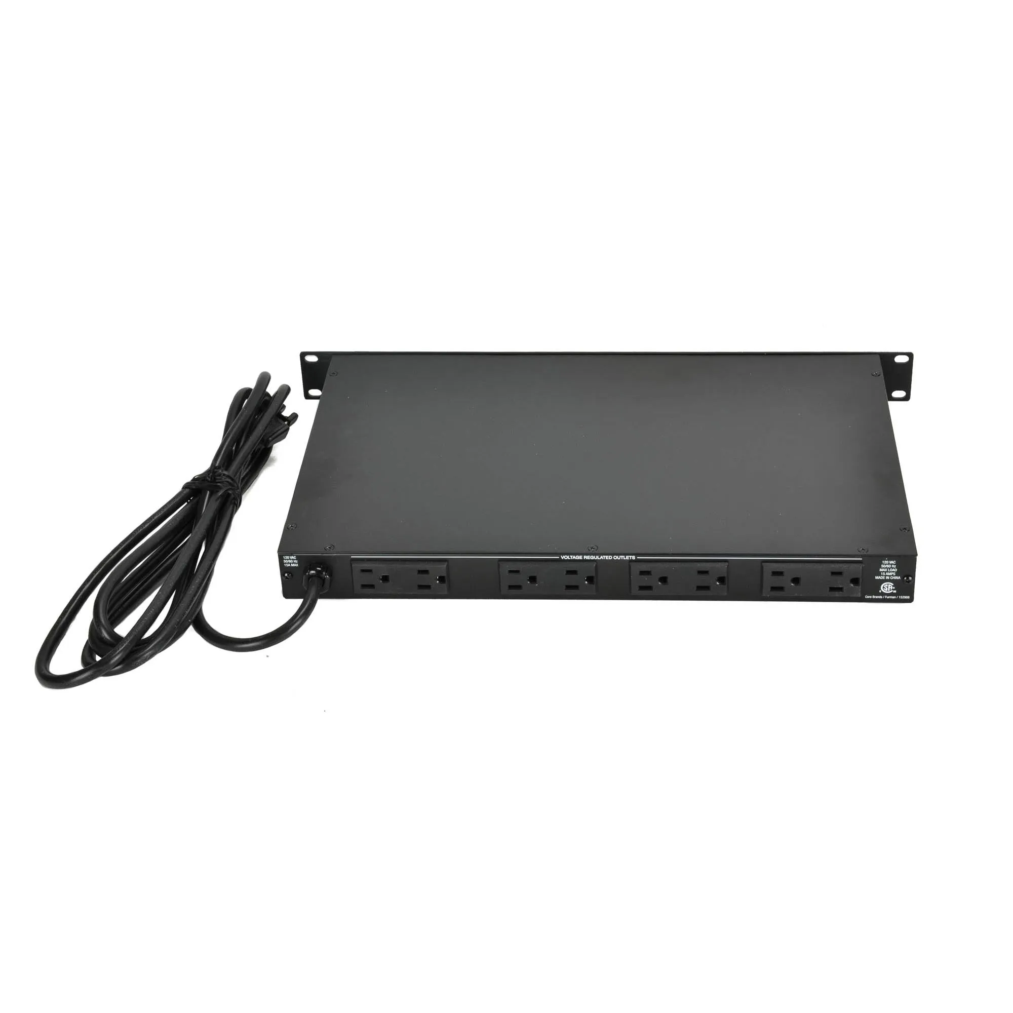 Furman 15A Standard Power Conditioner With Voltage Regulation - 9 Outlets - Led Voltm