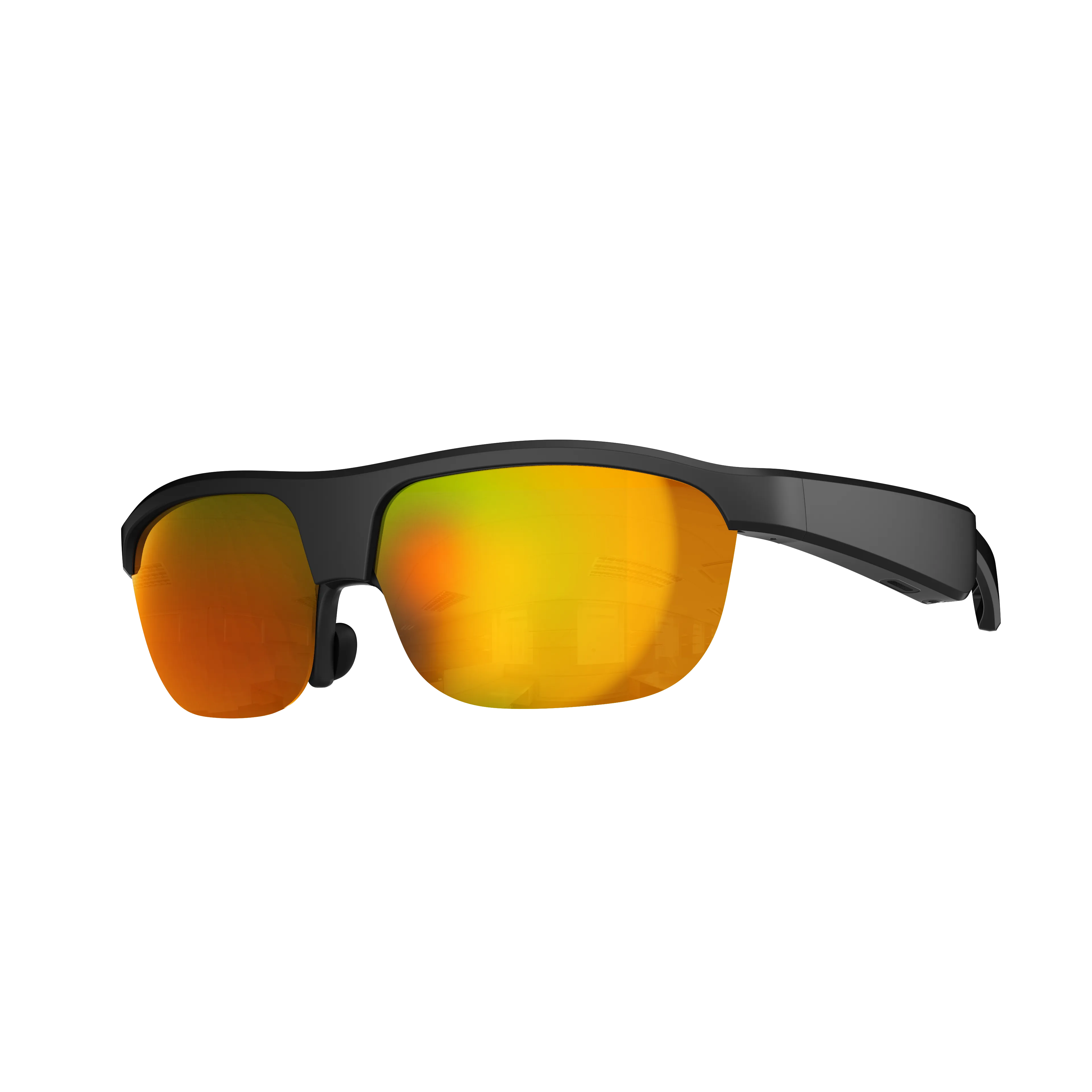 G02 Smart Glasses Polarized Sunglasses with Bluetooth Speaker,Athletic/Outdoor UV Protection and Voice Control for Phone