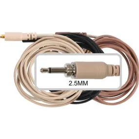 Galaxy Audio CBLECD-BG Cable for HSM8 & ESM8 w/ 2.5mm Locking for Galaxy ECD & VHF systems - Beige