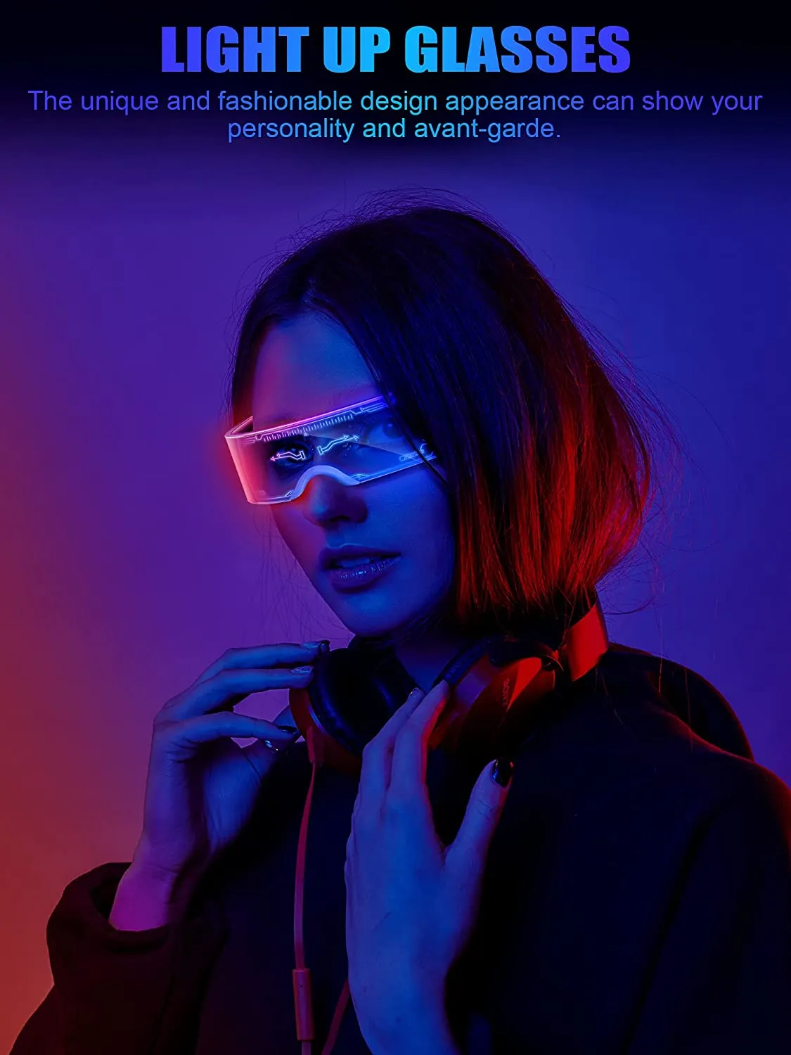 GTRAICNG Cyberpunk glasses  LG01 (3PCS)