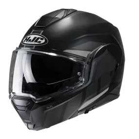HJC I100 Beis Black MC5SF Flip Up Motorbike Helmet