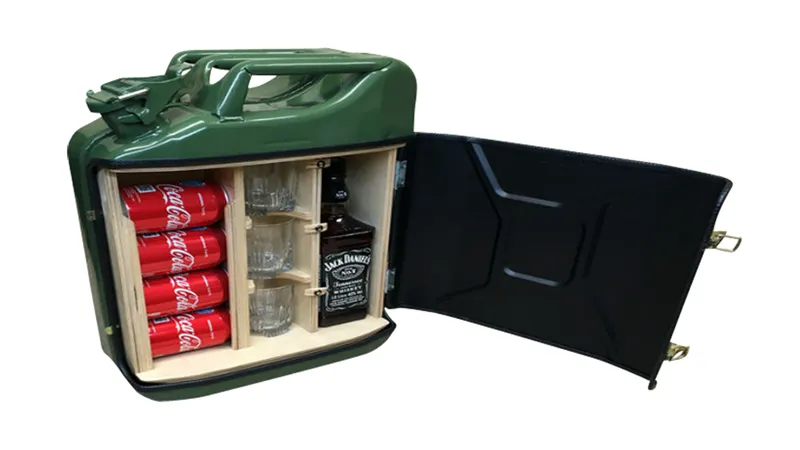 Jerry Can Mini Bar Plans - DIY Bar Portable Canister Beverage Drinks Carries