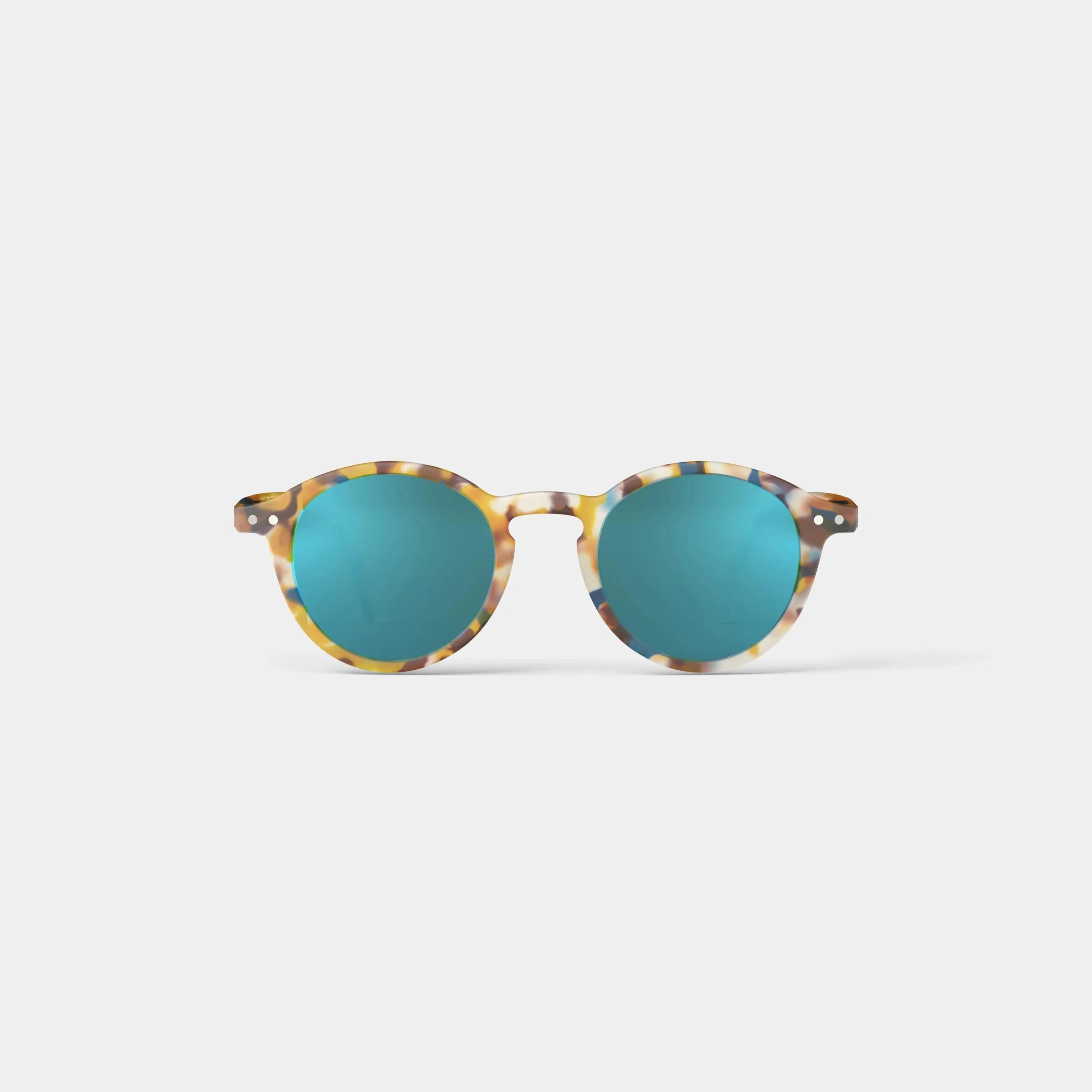 Junior Sunglasses | #D Blue Tortoise Blue Mirror