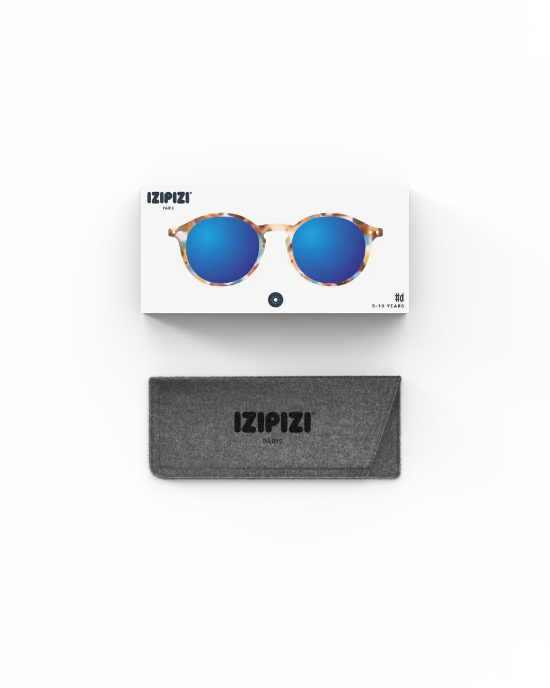 Junior Sunglasses | #D Blue Tortoise Blue Mirror