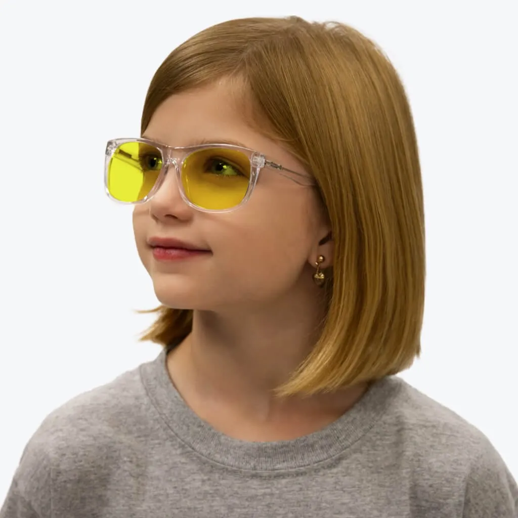 Kids DayMax Wayfarer Glasses - Crystal - Prescription