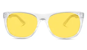 Kids DayMax Wayfarer Glasses - Crystal - Readers