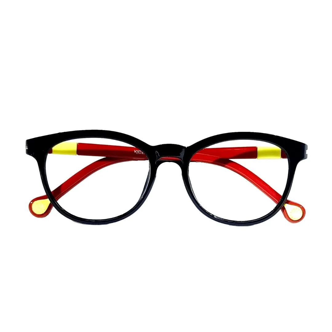 Kids Round Black-Red Frame: Kidzania Frame- KZ-303