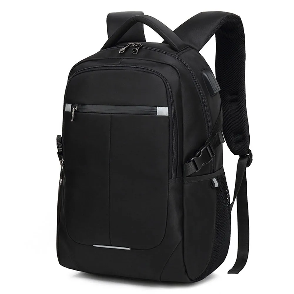 Kids USB School Backpacks - Black Red Blue Book Bags For Boys Girls Laptop Backpack with Charging Port Business Anti-theft Large Capacity Travel BookBag